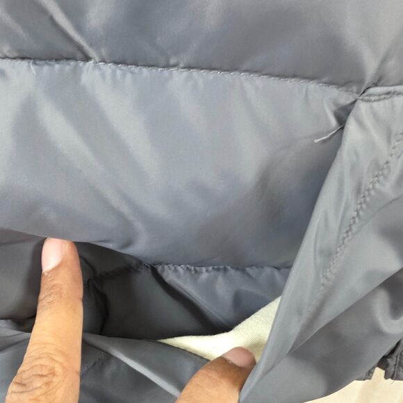 Vintage Eddie Bauer Men's Puffer Vest XL Gray Goose Down Made in USA Size XL - Picture 3 of 11